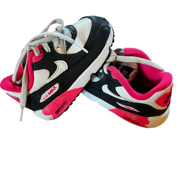 Nike Other - Nike Air Max 90 Toddler Anthracite White Hyper Pink 6C